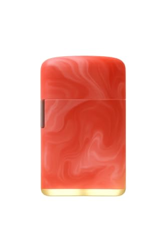 Blueflame Rubber Marble – Accendini d'Autore in Edizione Marmorizzata (1, Rosso)