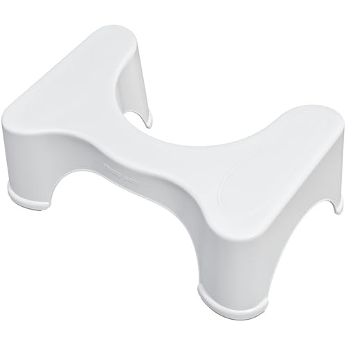 Taburete de baño blanco Squatty Potty, elevador de inodoro de 18 cm 3