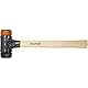 Wiha Schonhammer Safety mittelweich und hart (26612) I Gummihammer mit hochwertigem Hickory Holzstiel I Rund-Schlagkopf 40mm
