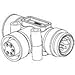 WOODHEAD DN3020 5 Pole, DEVICENET Mini Change, 3 Way Junction, Passive TEE, Female to Male, 130035-0057