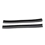 Material: Caucho FLAMEER Pack De 2 Piezas De Servicio Pesado Nariz Y Protector De Cola para Longboard Skateboard Deck Edge Protection - Negro, 32x2cm