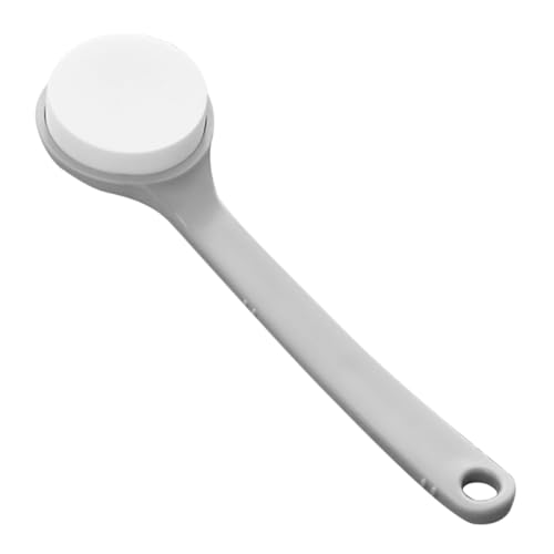 DECORNIJIA Cepillo Esponja Corporal Ducha Exfoliante con Mango para Espalda Baño y Ducha Diseño Colgante Práctico Gris