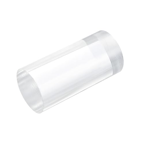MECCANIXITY 1pcs Acrylic Round Rods 2" x 4" Clear Acrylic Dowel Rods Sticks Plastic Sticks Strip for DIY Crafts Lighting Gardening Decorations - 50mm x 100mm