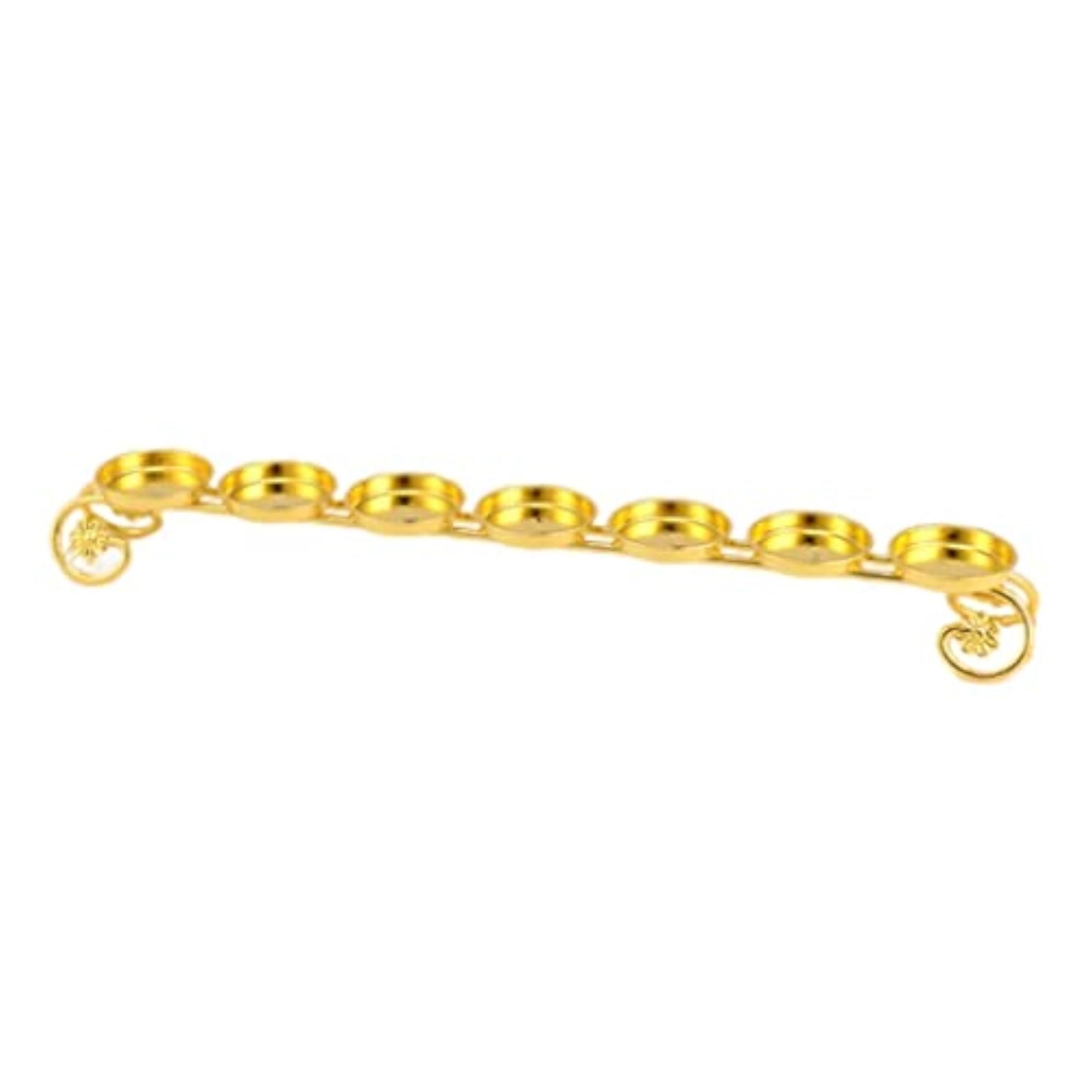 Classic Golden Butter Lamp Holder for Temples