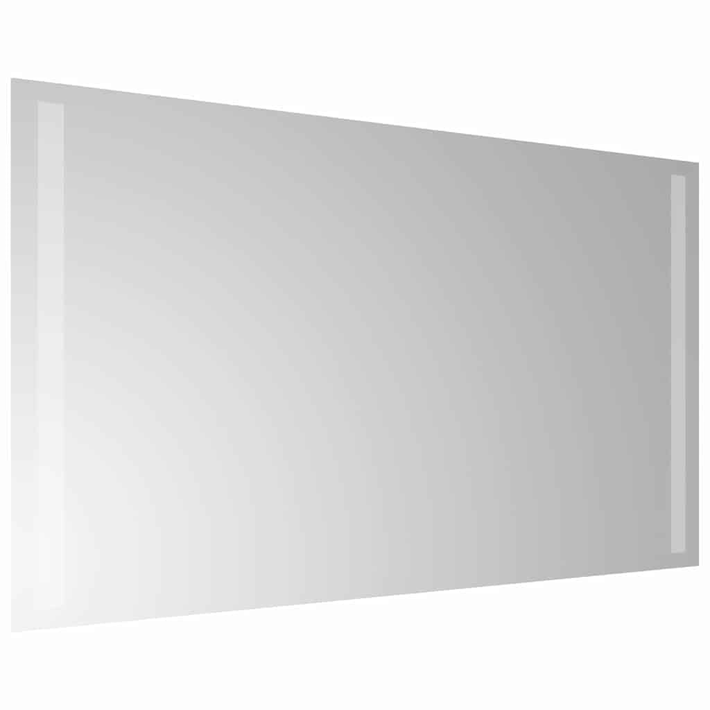 Lustro łazienkowe LED, 70 x 40 cm, podświetlane, ze złączem USB, wodoszczelność IP65, w zestawie haczyki i klipsy, wiszące lustro kosmetyczne do łazienki i sypialni