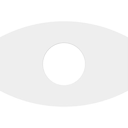 Image of Ekena Millwork CMP18X12KY-06000 Kailey Architectural Grade PVC Contemporary Urethane Ceiling Medallions 18 inchW x 12 inchH x 6 inchID x 9 3 /4 inchC x 1 inchP