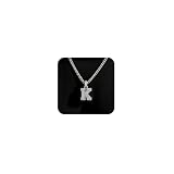 SEFORICO Collier Homme Lettre - Collier Personnalisé pour Ami/Frère/Fils, Cadeau d'anniver...