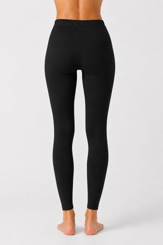 Image of Women's Cotton Lycra Ankle Length Leggings | Soft & Stretchable Everyday Wear