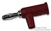 POMONA 1825-2# BANANA PLUG, STACKABLE, 15A, SCREW, RED (5 pieces)