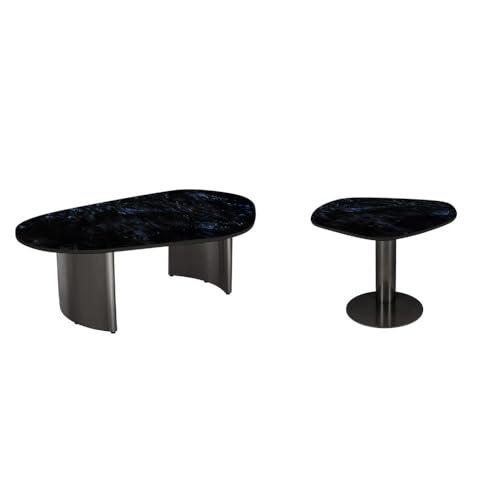 Image of Wakefit Center Table | 1 Yr Warranty | Coffee Table for Living Room Wooden, Tea Table for Living Room Wooden, Sofa Table, Free Installation from Brand, Modern Multi-Functional & Wobble-Free(Mocca)