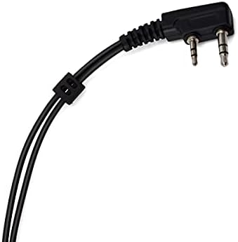 HYSHIKRA Covert Acoustic Tube Earpiece 2 Pin PTT Mic Headset Compatible for Baofeng UV-5R UV-5RA 888S Kenwood PUXING 2 Way Radio