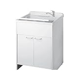 Mobili a Terra Toscohome Mobile lavatoio in PVC colore bianco 60x50x85H cm - Laden