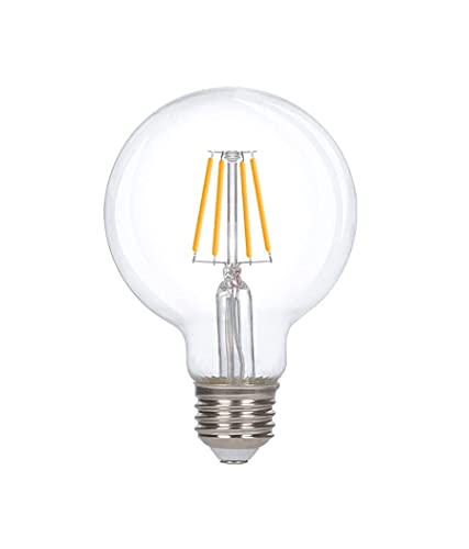 Image of E27 LED 4W Bulbs G80 4W Decorative E27 LED Lights Bulbs 2700K Warm White for Ceiling Fan Dining Room Home Decor,