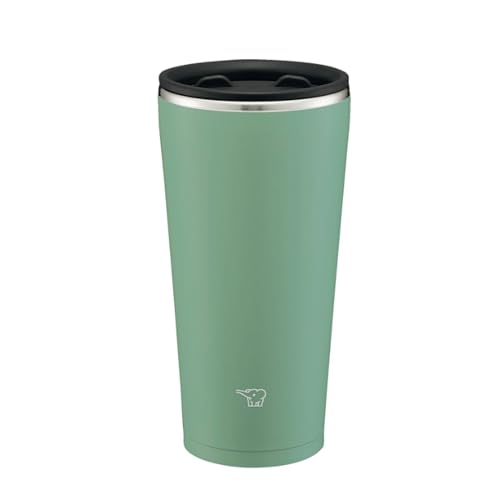 Zojirushi SX-FA45-GZ Stainless Steel Tumbler with Lid Hot and Cold Retention 15.7 fl oz (0.45 L) Ash Green
