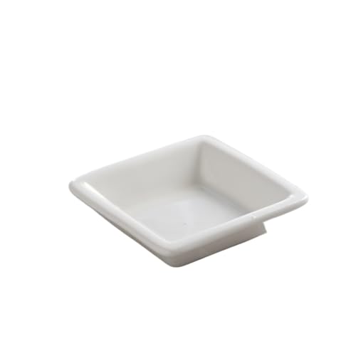 変形可愛い陶器調味料入れ食洗機対応醤油酢スプーン置き小鉢和風洋風兼用子供も安心10cm (シングルセルディスク,北欧)