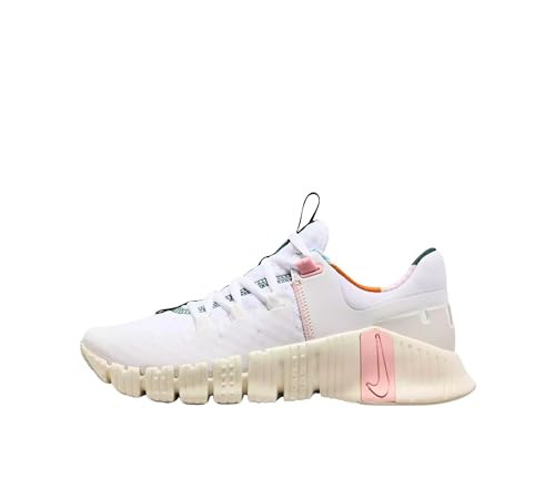 Nike Free Metcon 5, Women's Workout Shoes, White/Pink Bloom-Sail FN8920-161, Size 7.5 US