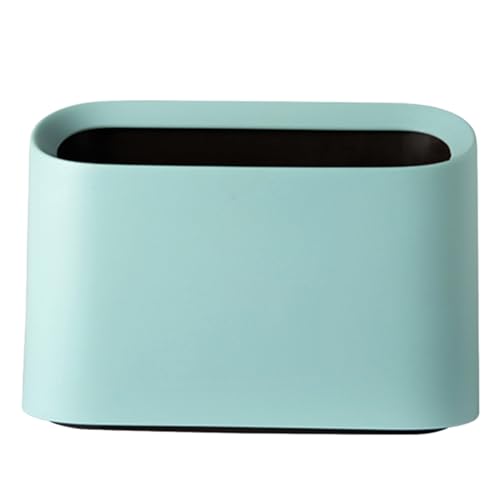 Caneca pequeña ovalada para basura, 21.7x8.8x14.5 cm