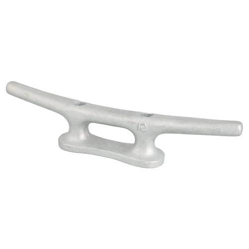 E-Rigging 12" Hot Dipped Galvanized Cleat| Marine Grade Heavy Duty Boat Cleat, Corrosion Resistant Mooring Cleat, Nautical Hardware for Docking