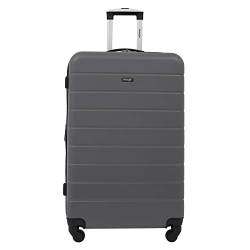 Image of Wrangler Smart Spinner Hardside Luggage, 3 Piece Set, Quiet Shade