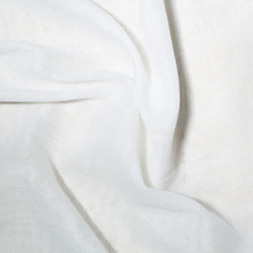 Tissu ignifuge en mousseline de coton blanc pour habillage de stand expo