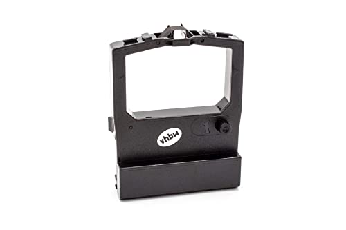 vhbw Ribbon Cartridge Compatible with OKI Microline 8358, 591, 590, 521, 520, 390, 182, ML182 Dot Matrix, Receipt Printer - Black Ink Ribbon