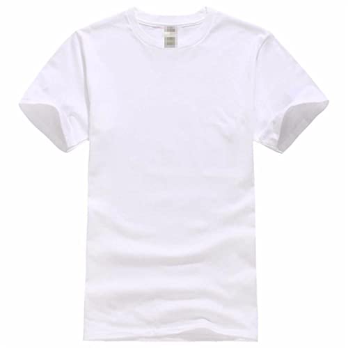 T-shirt pour homme coton anti transpiration uni confortable taille S