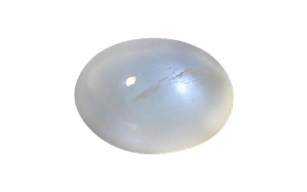 Gema piedra lunar de 8.25 ratti pura sin calentar y de talla ovalada
