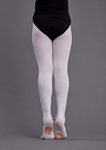 Image of MdnMd Girls' Women's Ballet Tights Ultra Soft Convertible Dance Leggings Transition Tights for Toddler Kids Adult