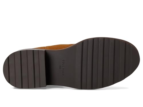 Cole Haan Cole Haan Women's Shibley Waterproof Lug Buckle Booties, Tobacco Water Proof Suede, 7.5-B US