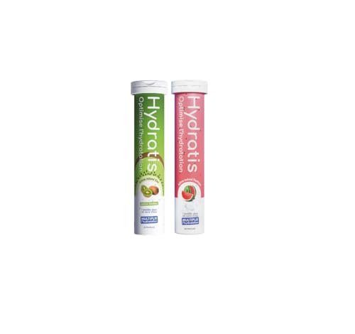 HYDRATIS - HYDRATIS - Pastilles Hydratation Electrolytes - Mix Kiwi + Pastèque - Améliore l'Hydratation et Favorise l'Énergie - Formule Isotonique - Sport, Récupération - 2 tubes (40 Pastilles) - -5%