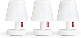 Fatboy Edison The Mini - Small Battery Operated Table Lamps (Set of 3 Lamps) - Battery Powered Table Lamp - Wireless Bedside Lamp - Rechargeable Lamp for Bedroom, Living Room, Camping, Kids - Dimmable