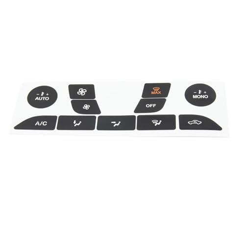 Autocollants bouton Ford Focus 1999-2005 commande climatisation chauffage console centrale
