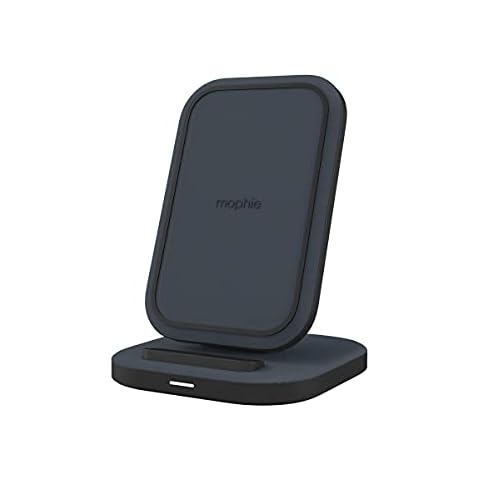 mophie Universal Wireless Charging Stand - 15 Watt Fast Charging for Qi-Cerified Phones Like Samsung Galaxy, Google Pixel, Apple iPhone 11 (Pro, Pro Max), iPhone XR/XS/SE, iPhone 8 - Black Cover