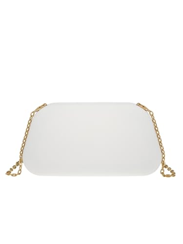 Women's Box Clutch Purse Metallic Wave Handle Handbags Party Evening Wedding Crossbody Bags With Chain3