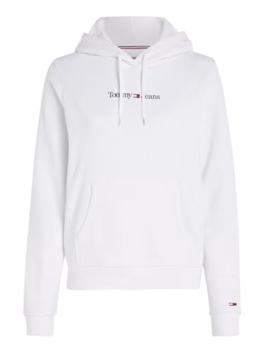 Sweat à capuche Tommy Jeans femme blanc en molleton taille M