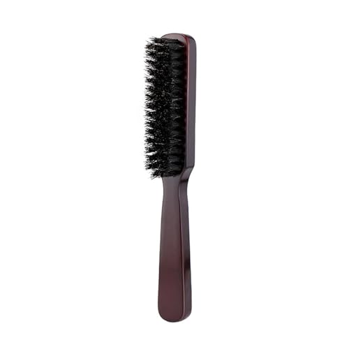 Natural Boar Bristle Beard Brush & Hair Scrub for Men Includes Moustache Comb Beard & Scalp Exfoliating Scrub for Soft