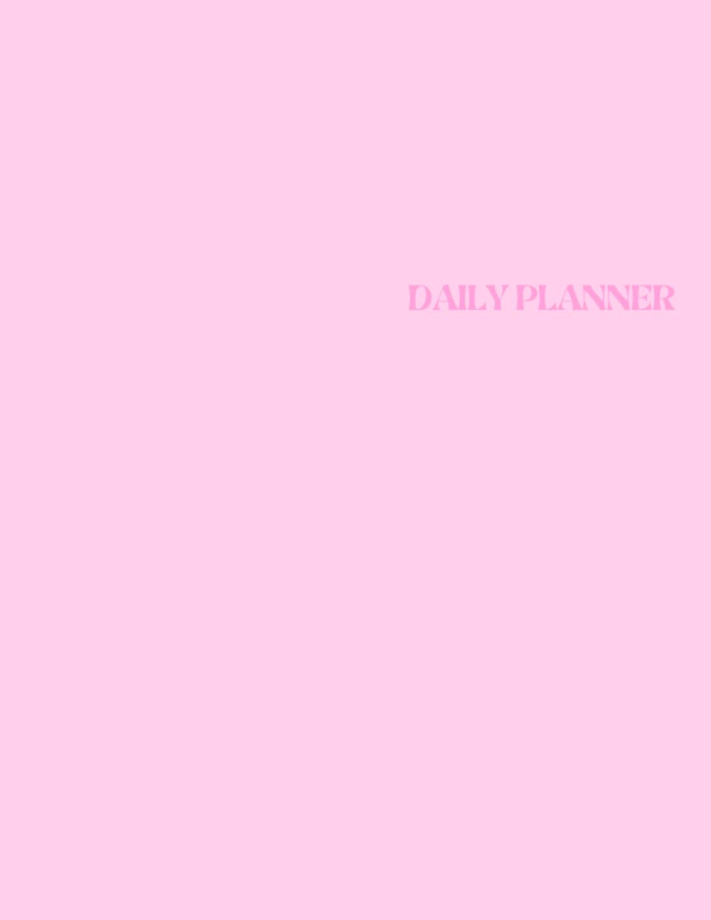 My Daily Planner 2023-by Esther Kamara- 365 pages- Pink Planner