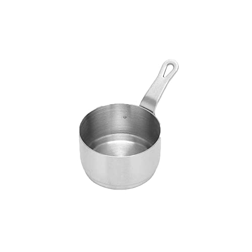 zalati Saucenpfanne Mini 304 Edelstahl Saucenbecher mit Griff, stapelbares Design zum Kochen, Backen, Picknick, Küche, Picknick, 50 ml
