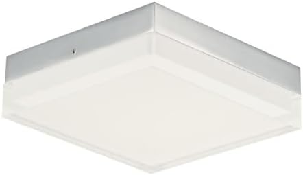 Maxim Lighting 57687CLFTPC Illuminaire II-15W 1 LED Square Flush Mount-6.25 Inches wide by 1.75 inches high, Finish Color: Polished Chrome