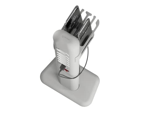Extensão elétrica tipo totem vertical EasyPlug com 6 tomadas e 2 USB com suporte para smartphones -