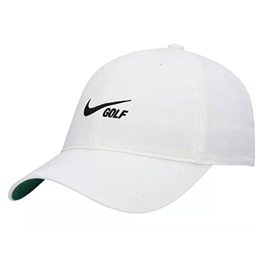 Golf Caps - Shield Your Eyes With Golf Hats And Visors | Golf Accessories Nike Unisex Heritage 86 Washed Golf Cap Hat Adjustable Strap, White/Black