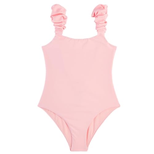 Girls Mini One-Piece Swimsuit with Ruffles