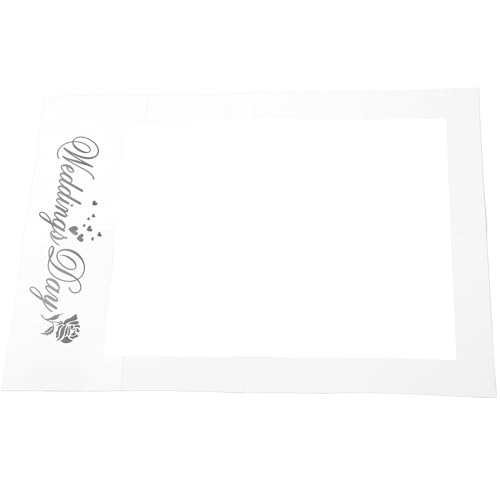 GRADENEVE Marco de Accesorios de Fiesta en Papel Blanco para Photobooth, Accesorio para Fotos DIY Divertido E Innovador para Fiesta y Baile de Disfraces