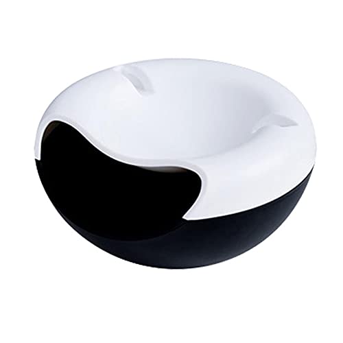 Honton Papelera de escritorio Mini cesta de papel de oficina para teléfono móvil, adecuada para baño, cocina, dormitorio, sala de estar, mesa de café - negro Cover
