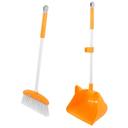 Yardenfun 1Set Broom and Dustpan Set Cute Cartoon Cleaning Tool for Lightweight Housekeeping Kit for Boys for Learning Cleanliness and Organization