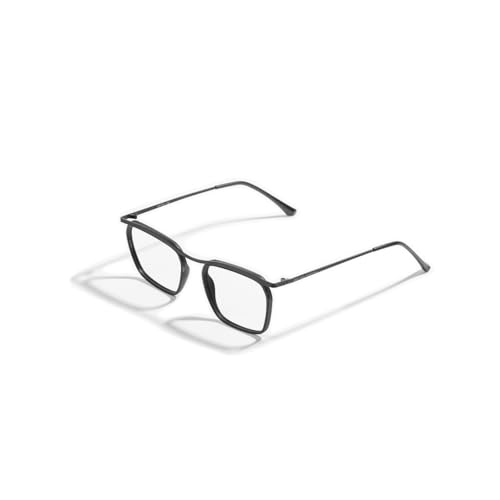 Image of SAM AND MARSHALL CHARLIE Eyeglasses - Light Weight Blu-Cut Computer Glasses With Tinted Metal Frames - Prescription Friendly Rectangle Shape for Men & Women