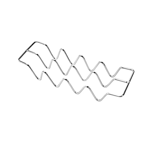 SOLUSTRE Stainless Steel Taco Holder Rack Wave Shaped Design for Home Restaurant Use for Tacos Pancakes Hot Dogs and More Baking Tool for Parties and Gatherings