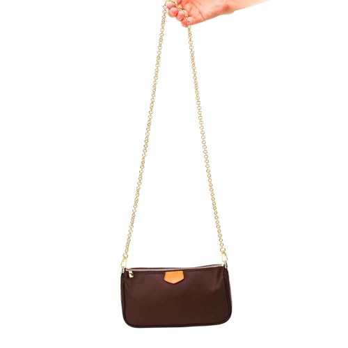 Image of jiesinlov Purse Chain Strap for Handbag Gold Chains Shoulder Bag Strap Replacement,with Metal Buckles (D 23.6in)