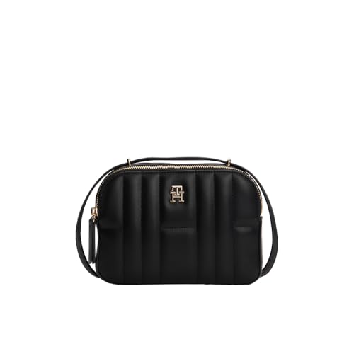 Tommy Hilfiger Bolsa feminina conversível para câmera, preta, Preto, One Size