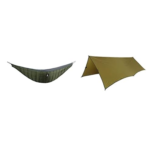OneTigris Night Protector Hammock Underquilt + Bulwark All Season Camping Tarp